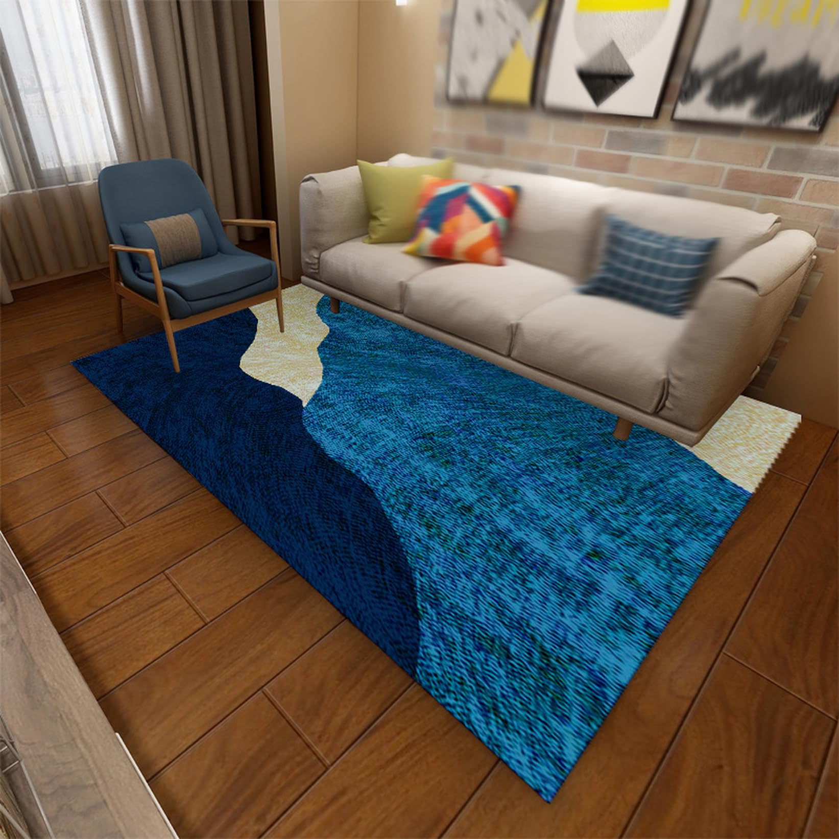 Amazon｜洗えるラグ 150*200cm ラグマット 80*120cm カーペット タイプ